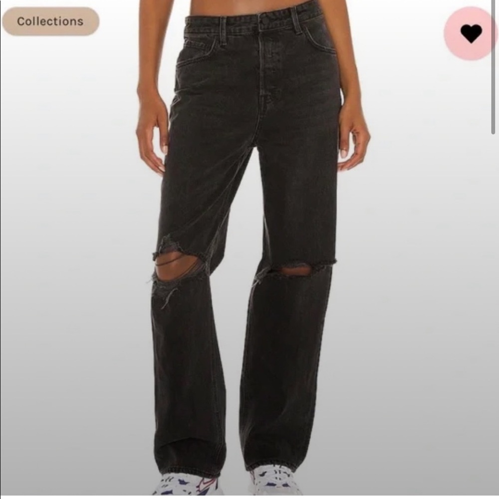 GRLFRND Amanda Mid rise boyfriend jean